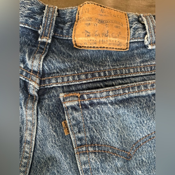 Vintage Sz 10 RARE ORANGE TAB acid wash 80s LEVIS!!! - Picture 5 of 7